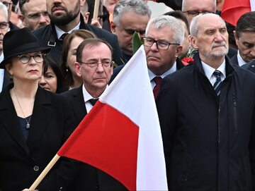 Antoni Macierewicz podczas obchodów 14. rocznicy katastrofy smoleńskiej