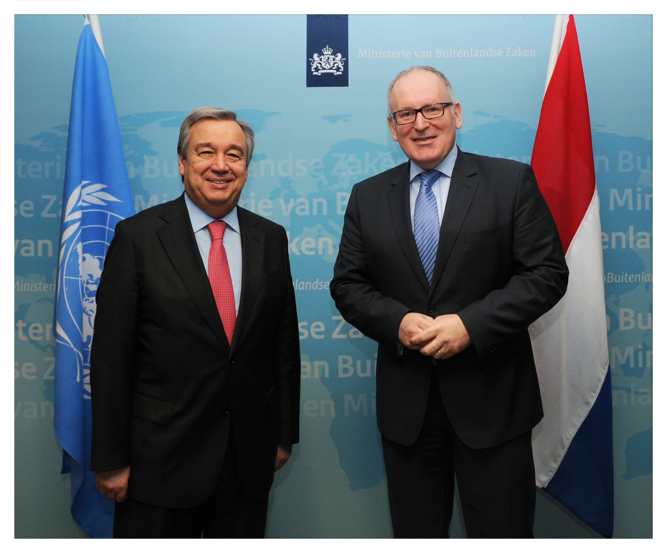 António Guterres i Frans Timmermans