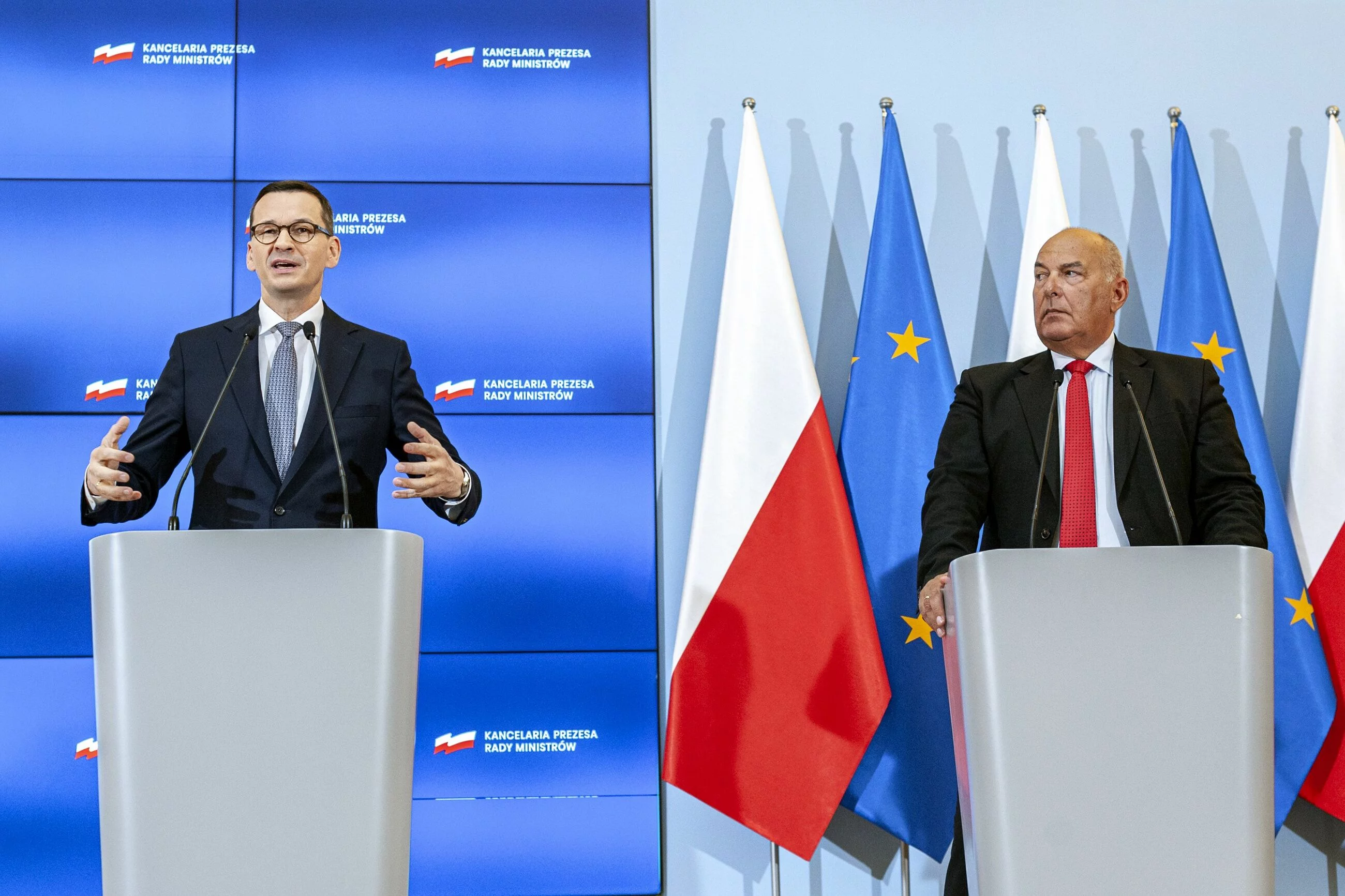 Mateusz Morawiecki i Tadeusz Kościński