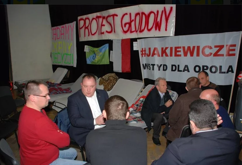 Protest głodowy w Dobrzeniu Wielkim