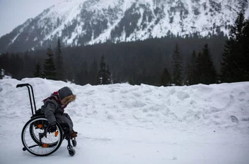 Arek w drodze nad Morskie Oko