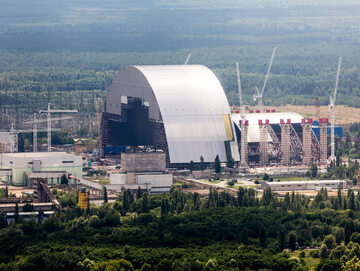 Arka nad reaktorem 4. Elektrowni w Czarnobylu