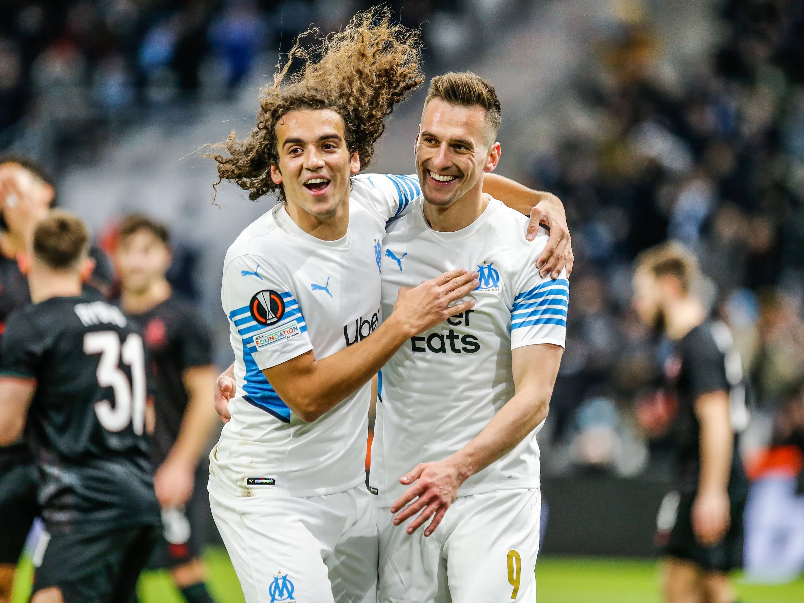 Arkadiusz Milik i Matteo Guendouzi