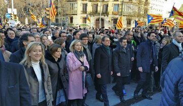 Artur Mas oraz zwolennicy niepodległej Katalonii