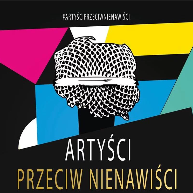 Artyści przeciw nienawiści - plakat koncertu