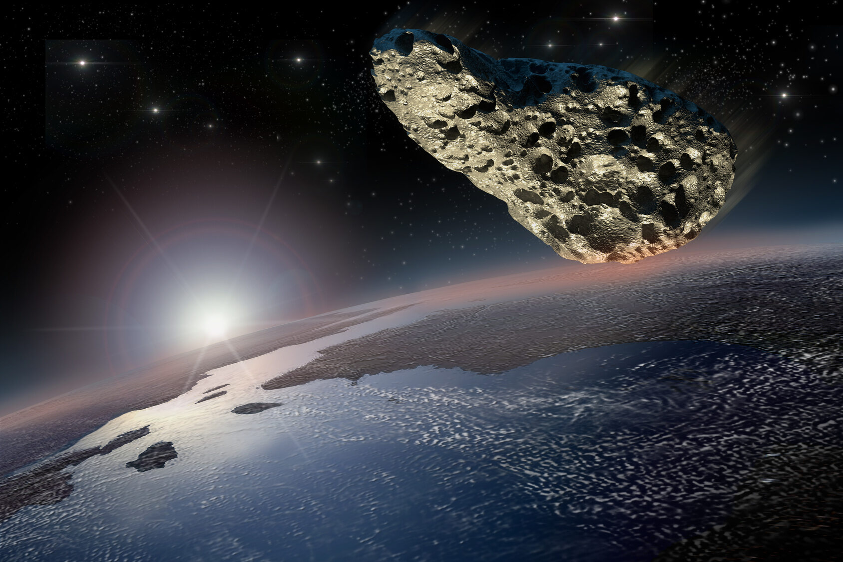 Asteroida, Ziemia, zdj. ilustracyjne