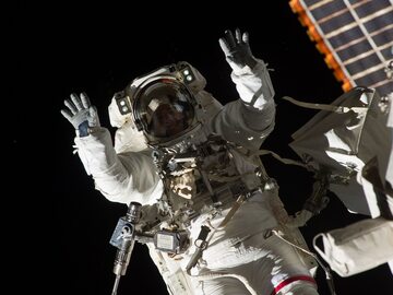 Astronauta na ISS, zdjęcie ilustracyjne
