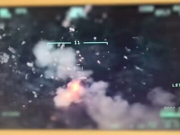Atak drona Bayraktar na cele na okupowanej przez Rosjan Wyspie Węży