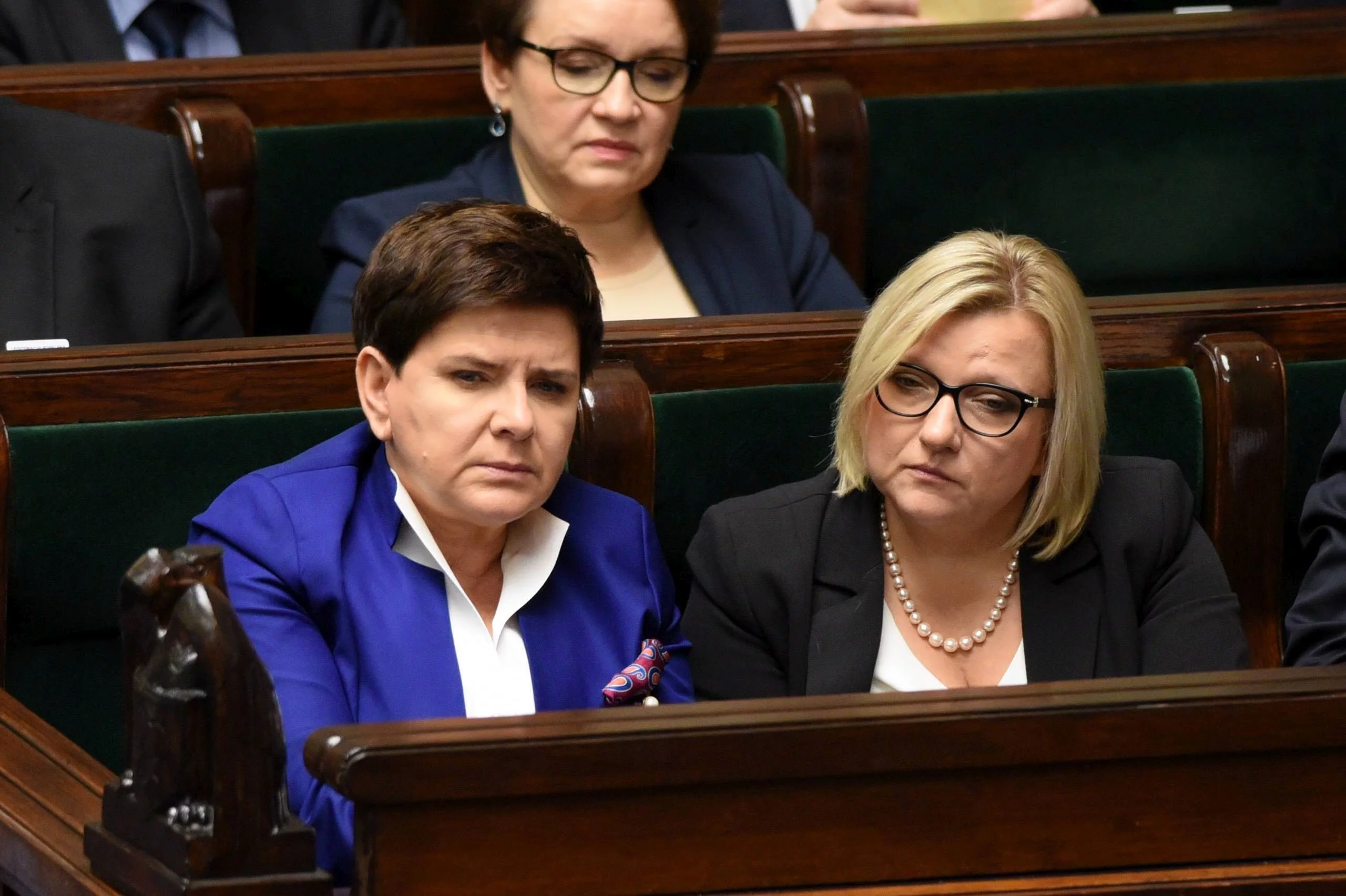 Beata Szydło i Beata Kempa w Sejmie