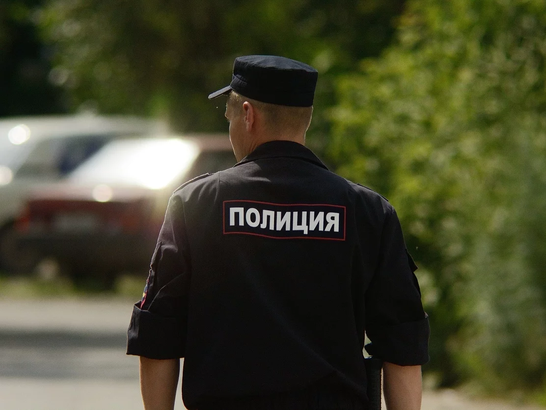 Rosyjski policjant, zdjęcie ilustracyjne