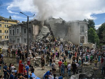 Atak na szpital Ochmatdyt w Kijowie