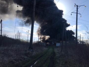 Atak na ukraińskie linie kolejowe w miejsowości Krasne w obwodzie lwowskim