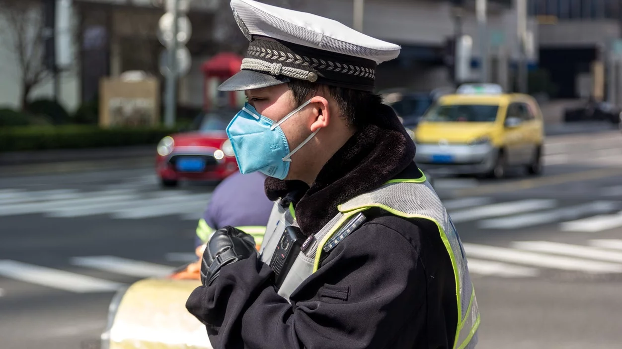 Chiński policjant, zdjęcie ilustracyjne