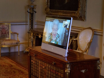 Audiencja online na zamku w Windsorze