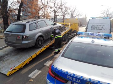 Auto nielegalnego przewoźnika trafiło na parking
