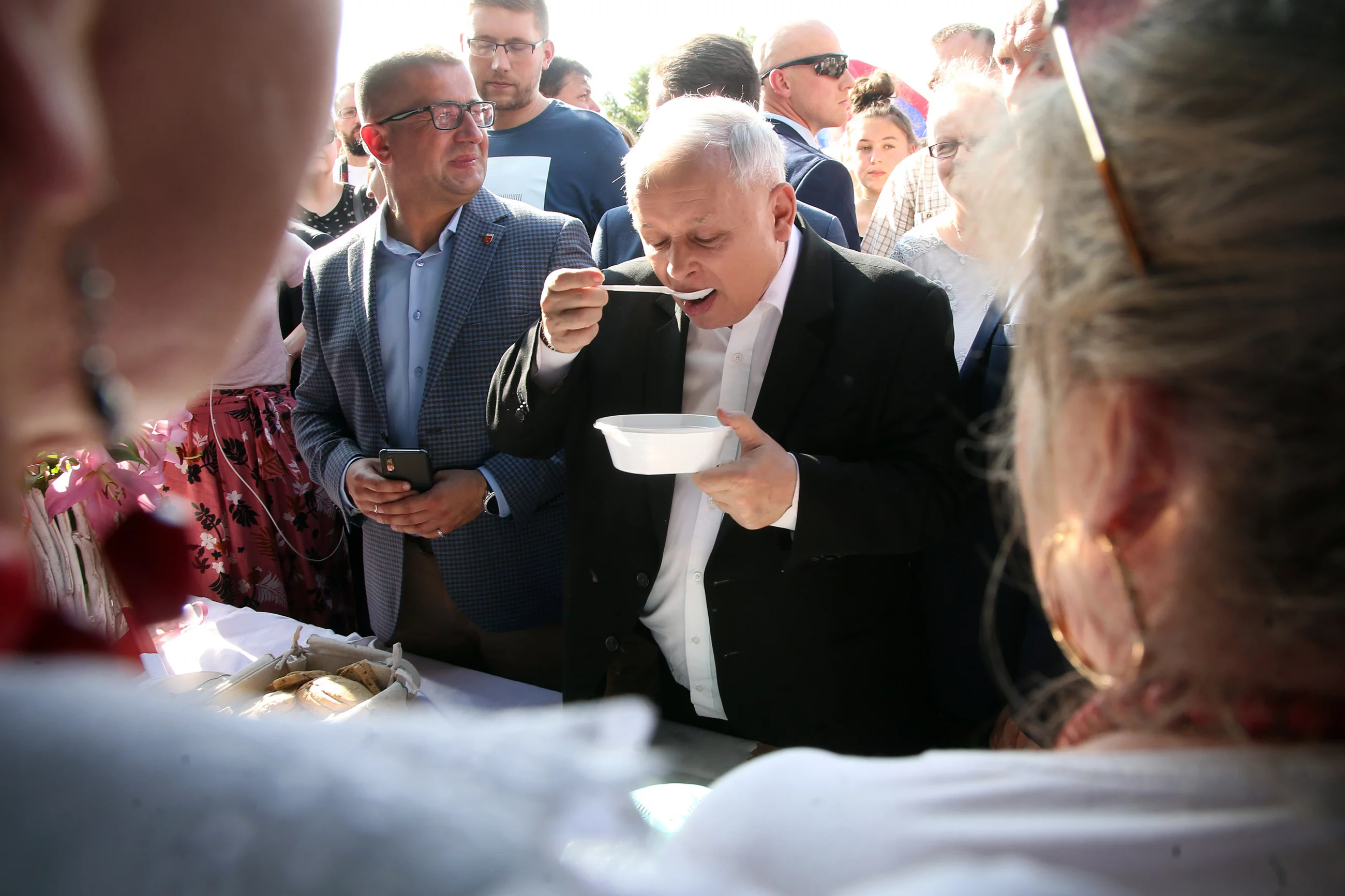 Jarosław Kaczyński w czasie pikniku rodzinnego PiS, 2019 rok