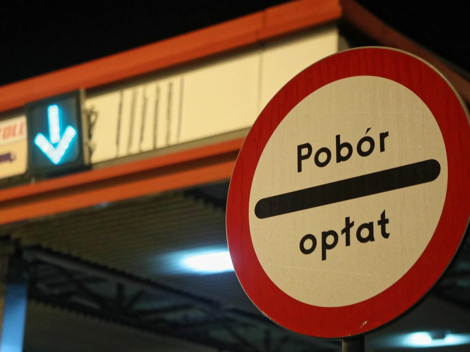 Pobór opłat na autostradzie A2