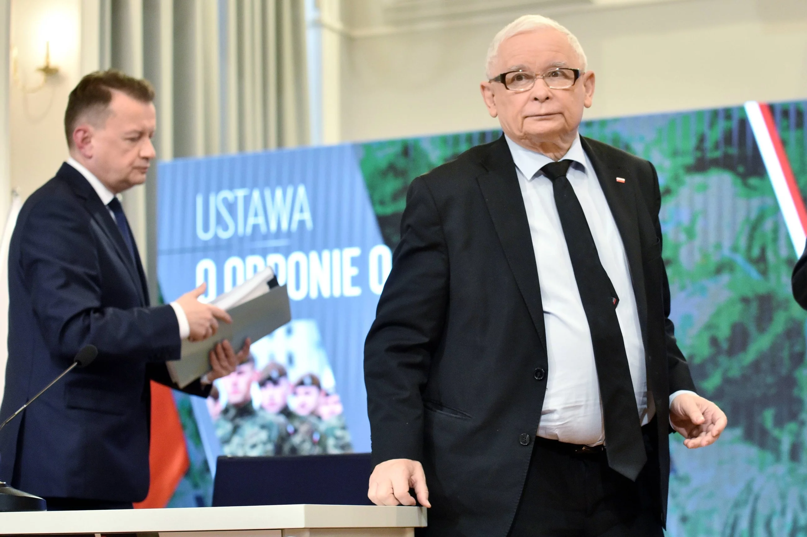 Mariusz Błaszczak i Jarosław Kaczyński