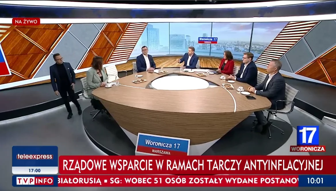 Kadr z programu „Woronicza 17”