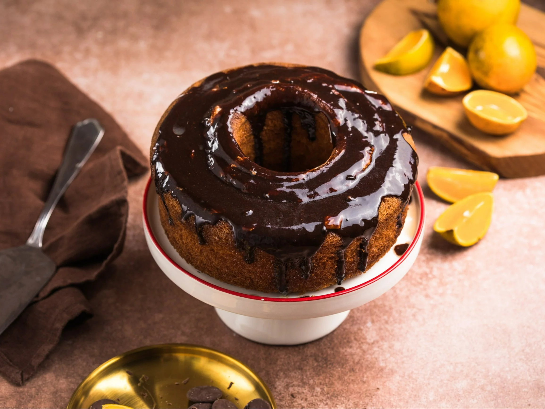 Babka w polewie czekoladowej
