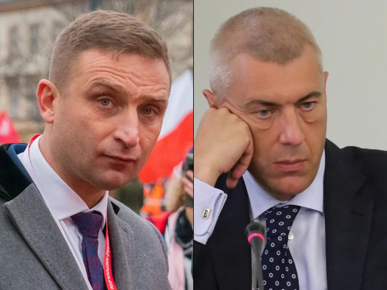 Robert Bąkiewicz i Roman Giertych