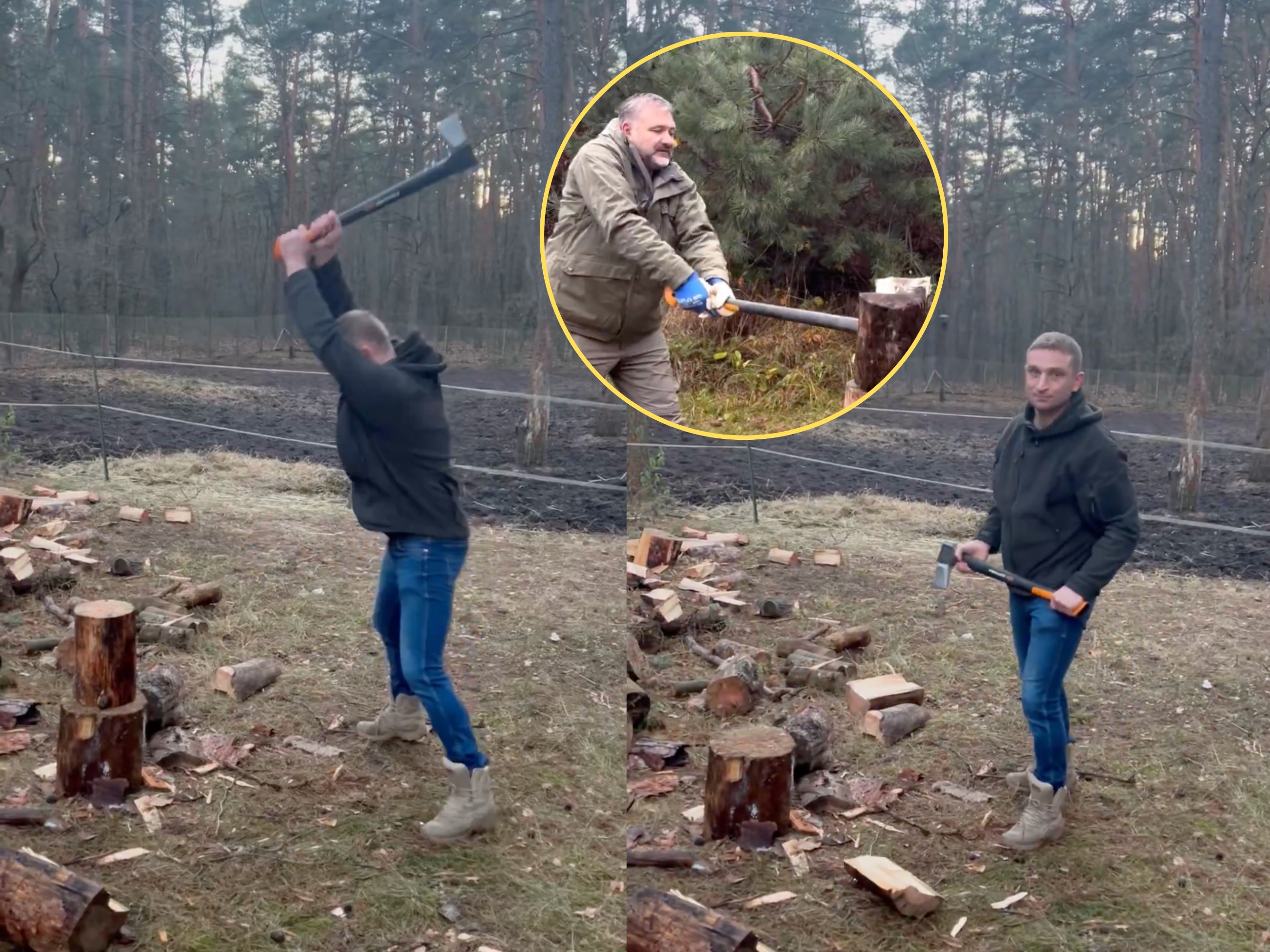 Bąkiewicz z siekierą odpowiada Żurkowi. Kilka godzin później usłyszał zarzuty