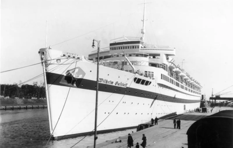 Statek Wilhelm Gustloff w porcie w Gdańsku (1939 r.)