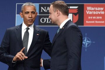 Barack Obama i Andrzej Duda
