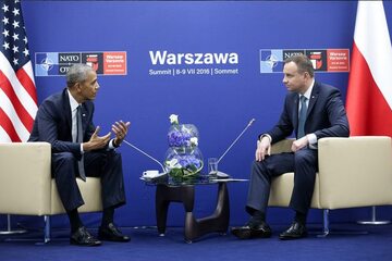Barack Obama i Andrzej Duda