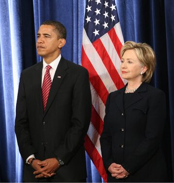 Barack Obama i Hillary Clinton