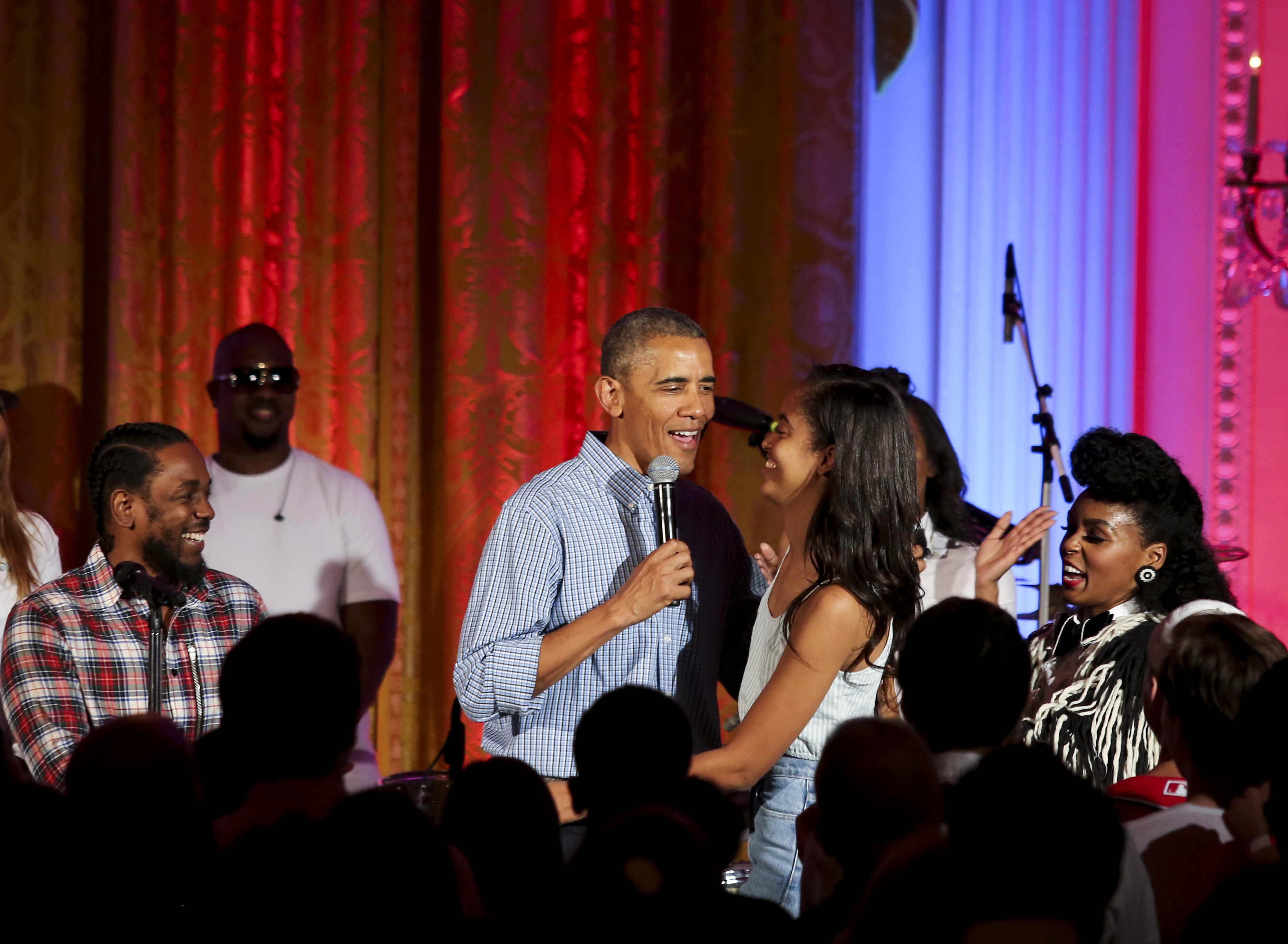 Barack Obama z córką
