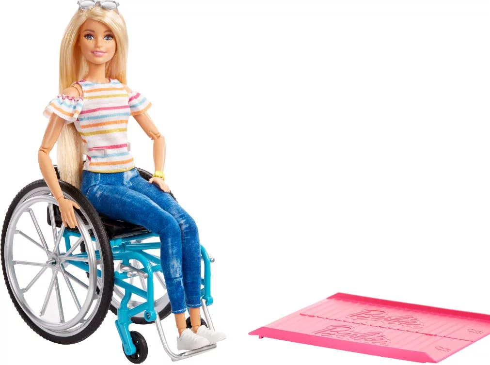 Barbie na wózku inwalidzkim