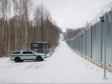 Bariera na granicy polsko-białoruskiej