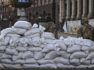 Barykada w Kijowie, zdjęcie ilustracyjne