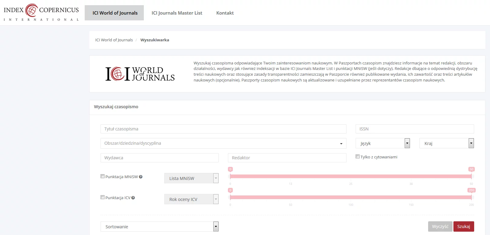ICI World of Journals
