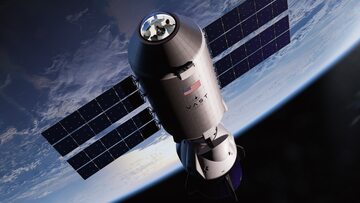 Baza kosmiczna SpaceX i Vast, zdjęcie ilustracyjne
