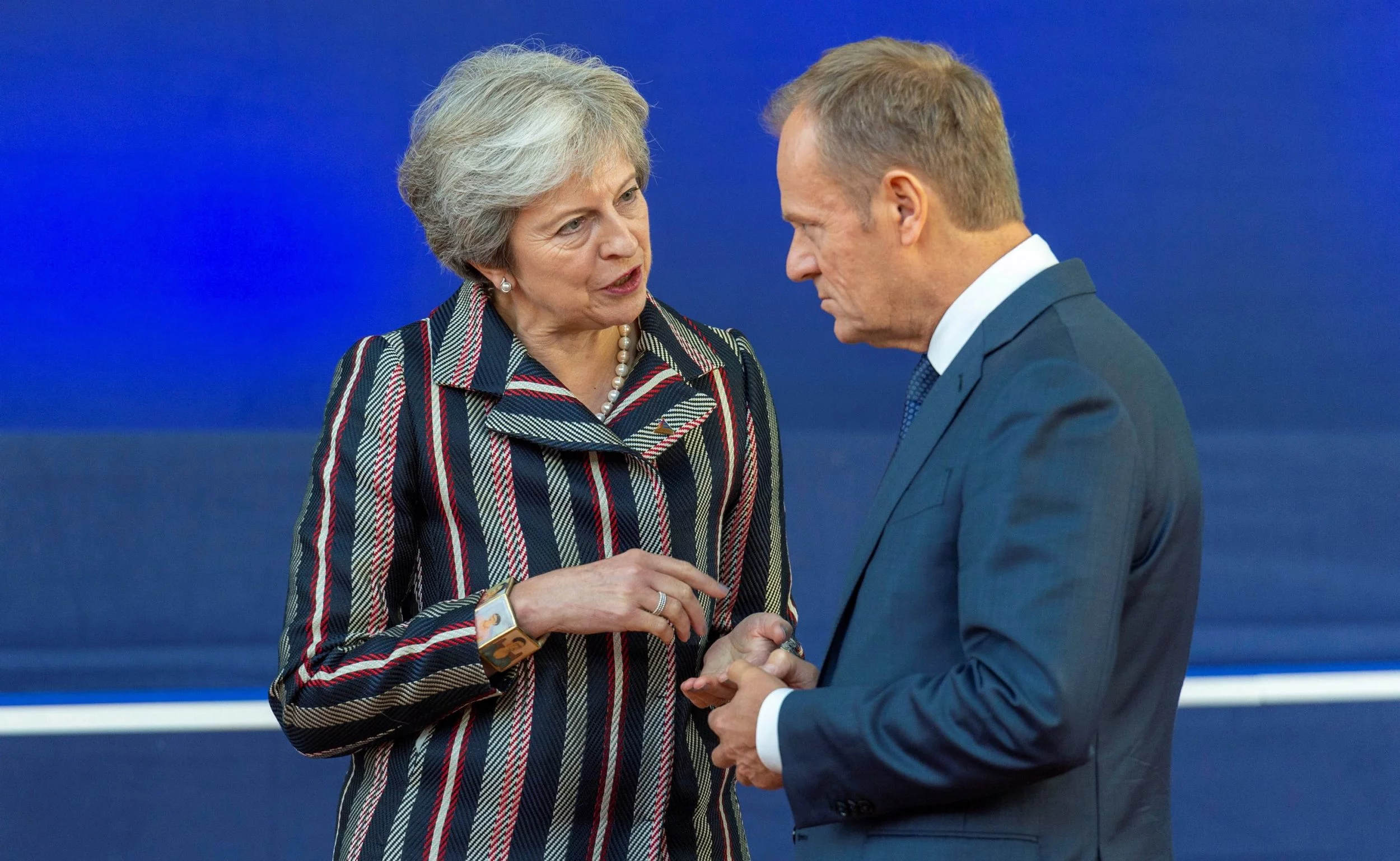 Theresa May i Donald Tusk