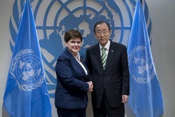Beata Szydło, Ban Ki-moon