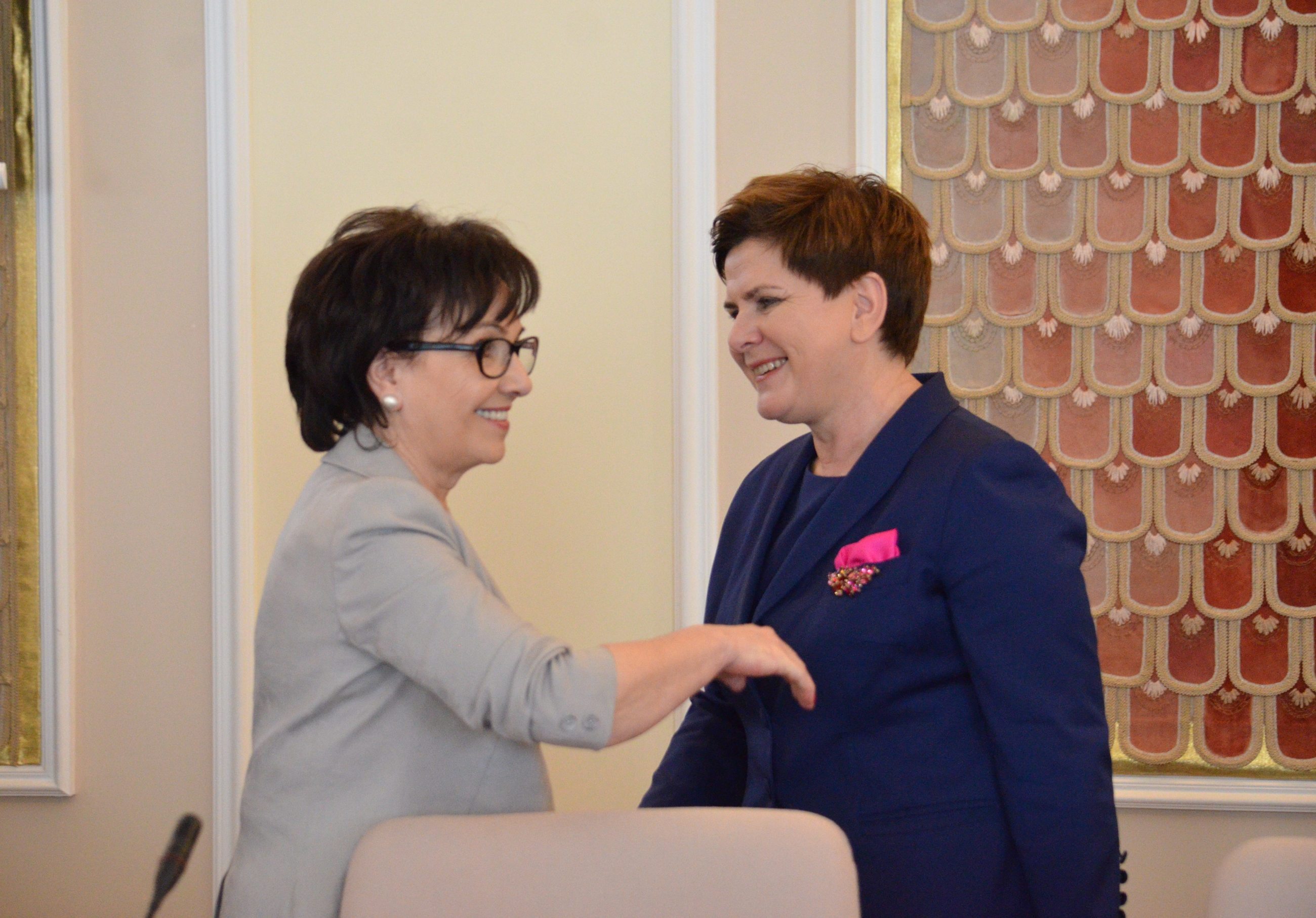 Beata Szydło i Elżbieta Witek