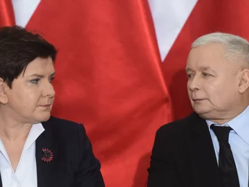 Beata Szydło i Jarosław Kaczyński