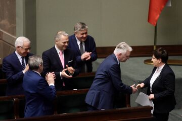 Beata Szydło i ministrowie rządu PiS