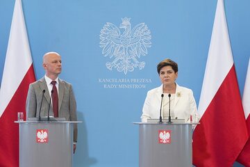 Beata Szydło i Paweł Szałamacha