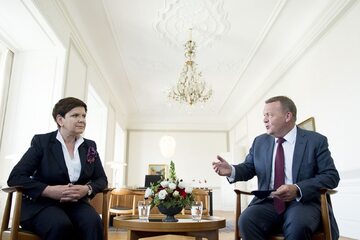 Beata Szydło i premier Danii