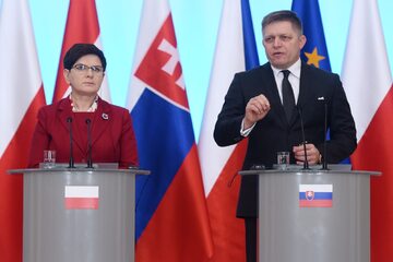 Beata Szydło i Robert Fico