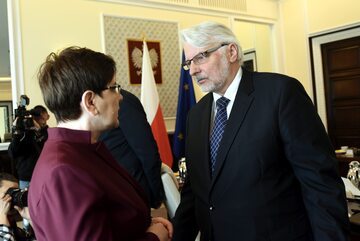 Beata Szydło i Witold Waszczykowski