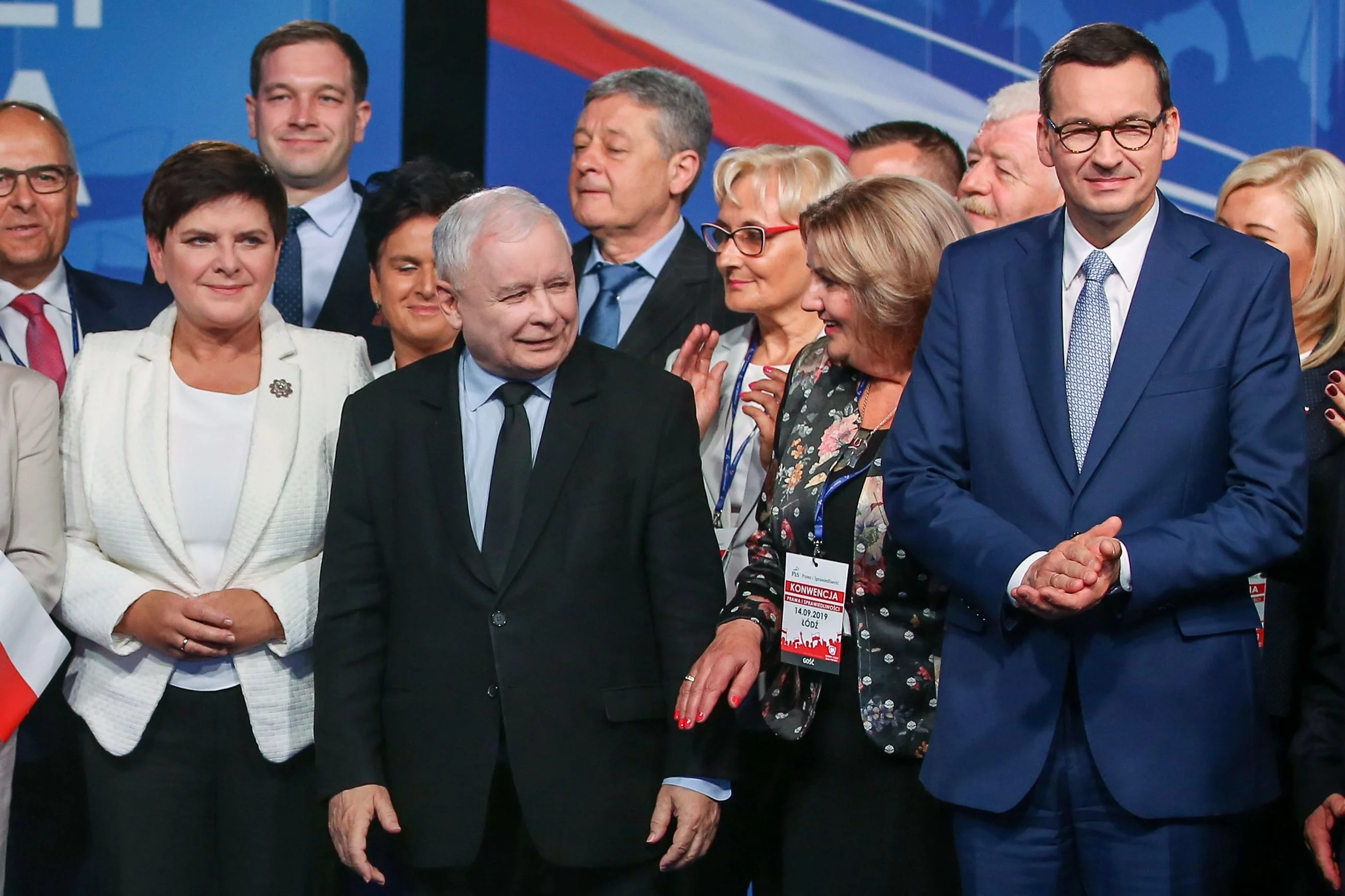 Beata Szydło, Jarosław Kaczyński i Mateusz Morawiecki