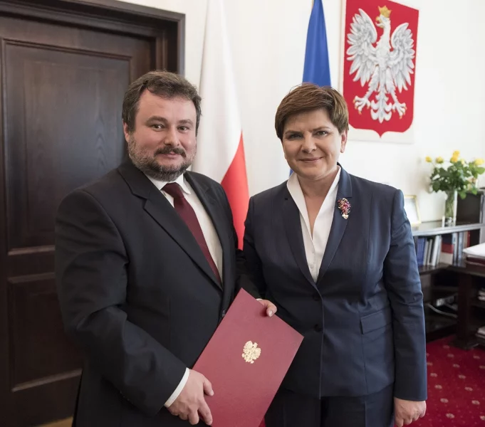 Beata Szydło i Marek Niechciał