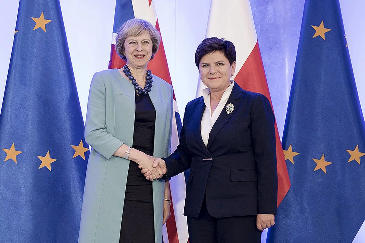 Premier Wielkiej Brytanii Theresa May i premier Polski Beata Szydło w Warszawie, 28 lipca