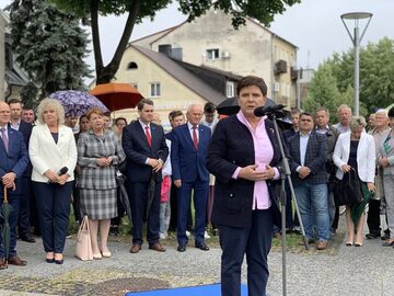 Beata Szydło w Węgrowie