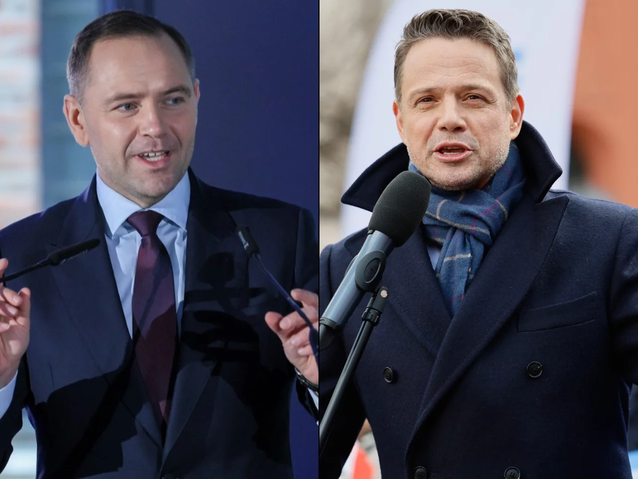Karol Nawrocki i Rafał Trzaskowski
